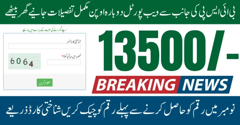 BISP 8171 Web Portal Reopens To Verify Status For November Payment Using CNIC