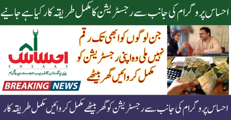 Ehsaas Program Registration Form 2025 For Ineligible People For New Payment Know Full Guide