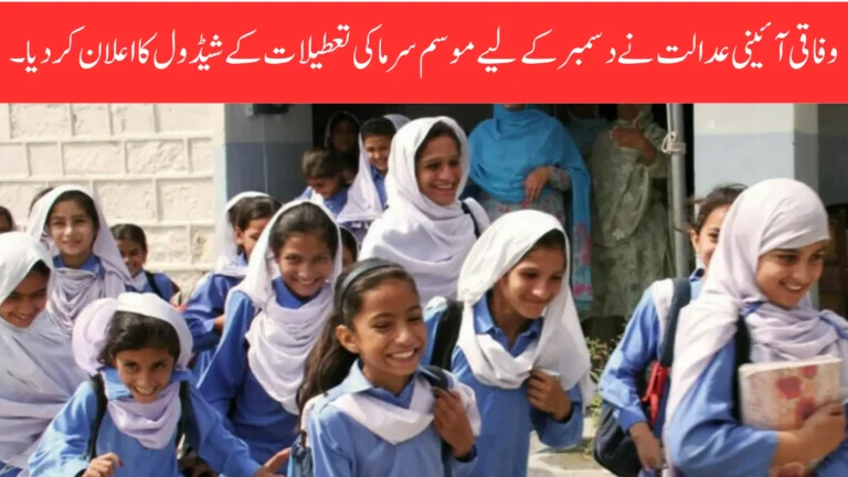 Federal Constitutional Court Announced Its Winter Vacation Schedule For December