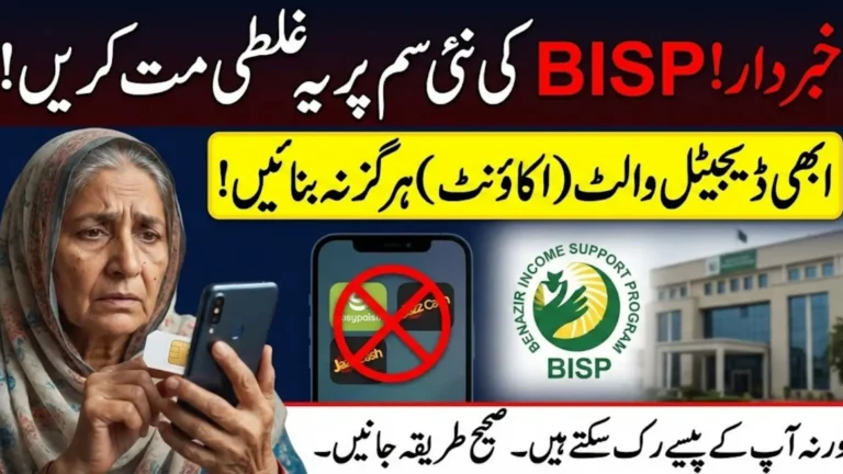 BISP Free SIM Distribution Correct Method to Use and Activate Your Digital Wallet