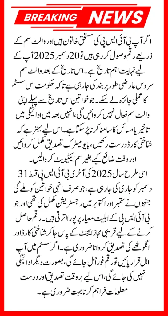 BISP Vault SIM Service Pausing After December 20 Future Depends on System Test