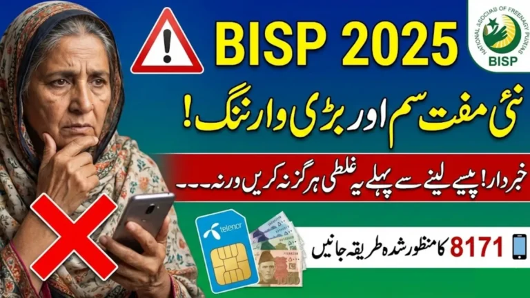 BISP Wallet Activation 2025 Critical Instructions for Women Receiving New SIMs