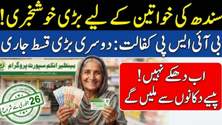 BISP Kafalat Quarter II Retail Installments Start in Sindh From 26 January 2026