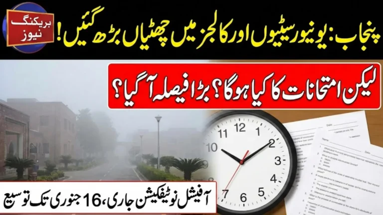 Punjab Extends Winter Vacations for Public and Private Universities – Full Guide