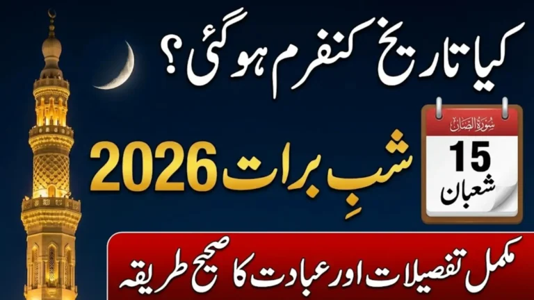 Shab E Barat 2026 Night of Mid Shaban Date Announced Full Details Here