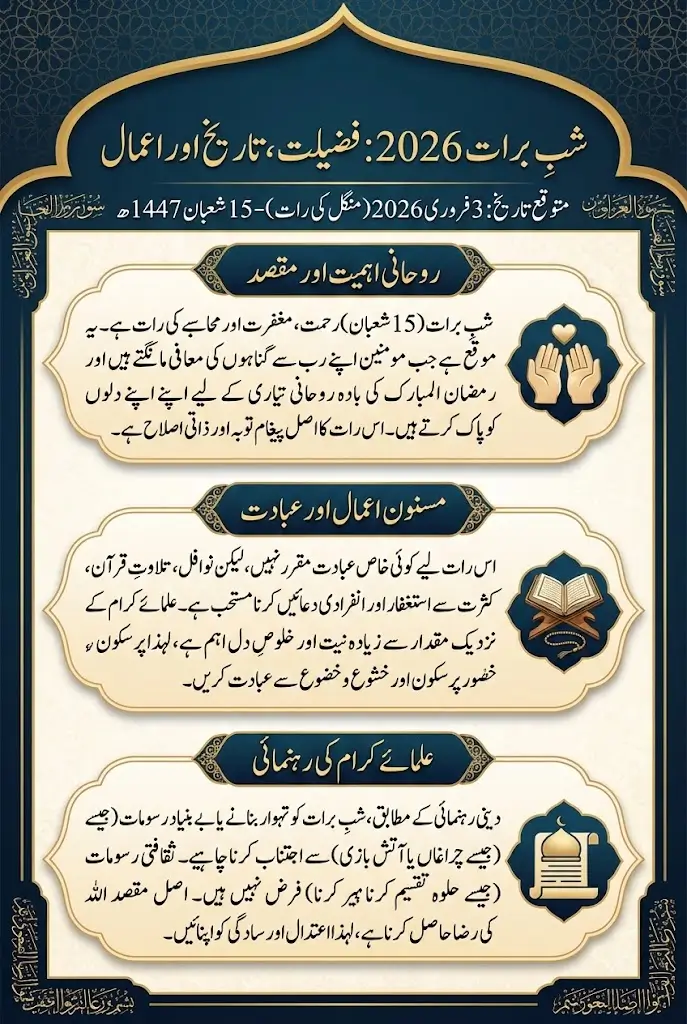 Shab E Barat 2026 Night of Mid Shaban Date Announced Full Details Here