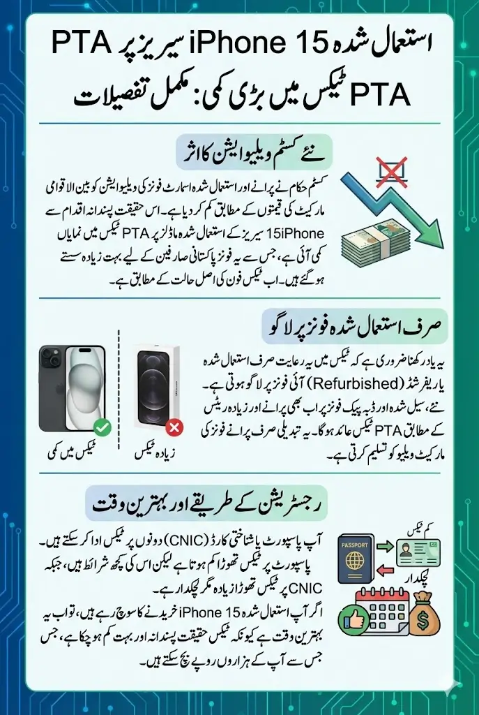 New PTA Tax For Used iPhone 15 Series in Pakistan Full Details Step By Step
